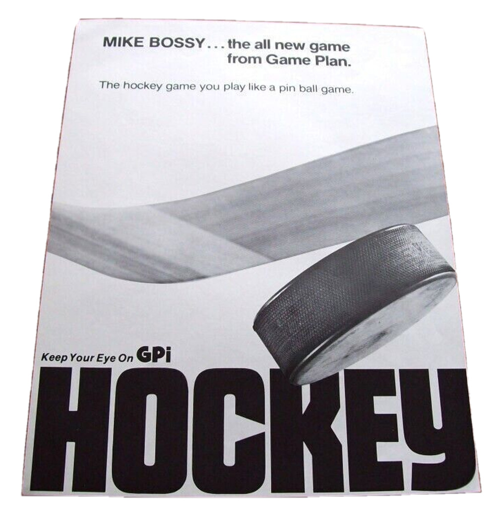 Mike Bossy Pinball Flyer Original Vintage 1982 Prototype Game Hockey Promo
